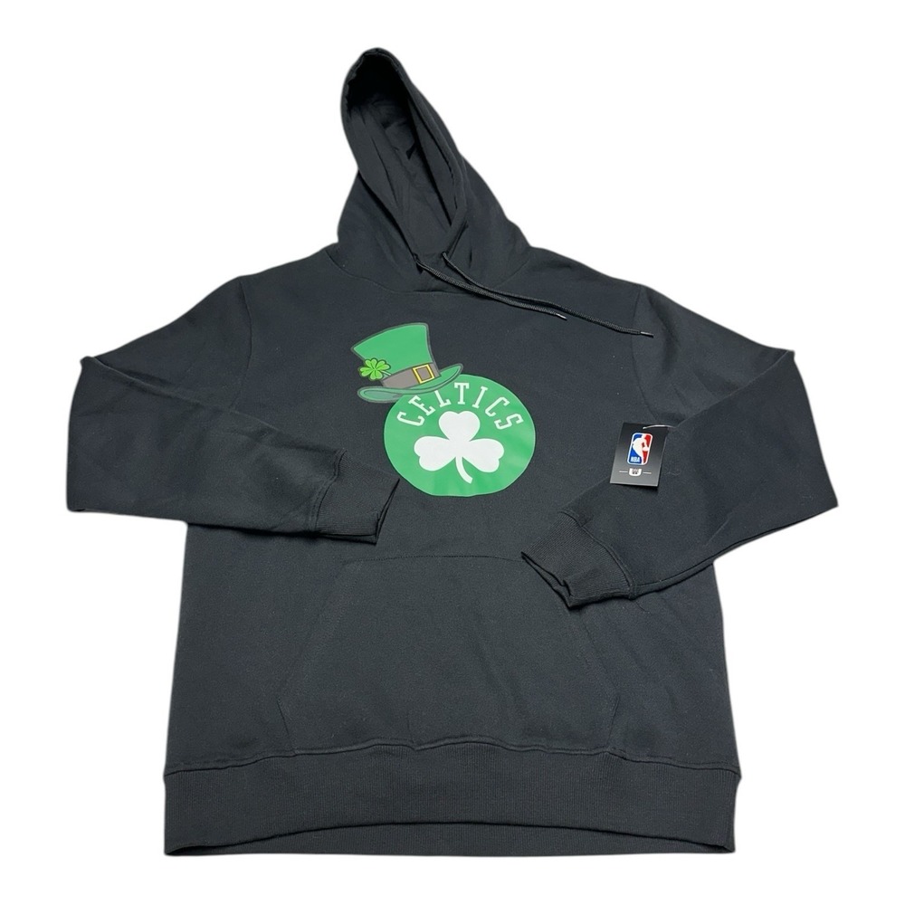 Boston Celtics Hoodie Mens M Black Pullover Sweatshirt NBA Basketball Ultra Game